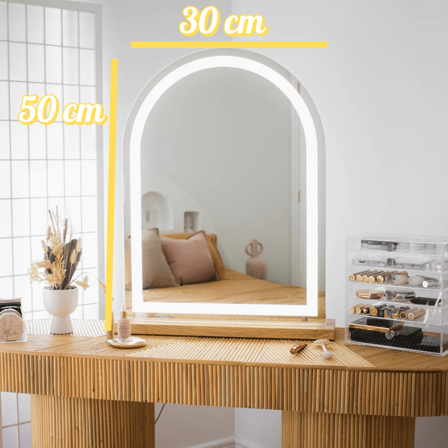 LED Işıklı Makyaj Aynası – Modern Tasarım, Dekoratif ve Şık Aydınlatma