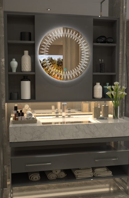 Sun Led Minimalist Özel Tasarım Ayna