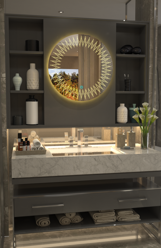 Sun Led Minimalist Özel Tasarım Ayna