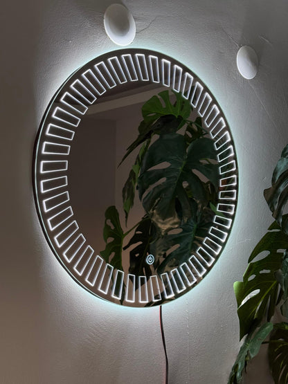 Rectangle Sunray Minimalist Özel Tasarım Ayna