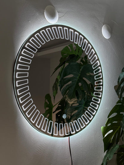 Rectangle Sunray Minimalist Özel Tasarım Ayna