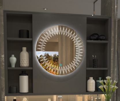 Sun Led Minimalist Özel Tasarım Ayna