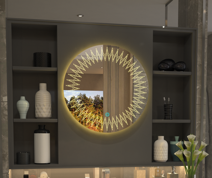 Sun Led Minimalist Özel Tasarım Ayna