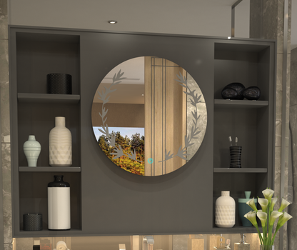 Sonbahar Esintisi: Lüks Desenli Minimalist Özel Tasarım Ayna