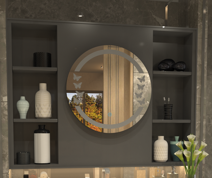 Kelebek Desen Butterfly Minimalist Özel Tasarım Ayna