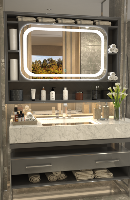 Modern Çerçeve Oval Lüks Minimalist Özel Tasarım Ayna