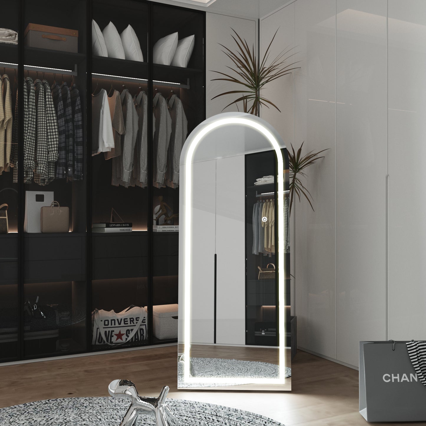 LED Işıklı Boy Aynası – Modern Tasarım, Dekoratif ve Şık Aydınlatma