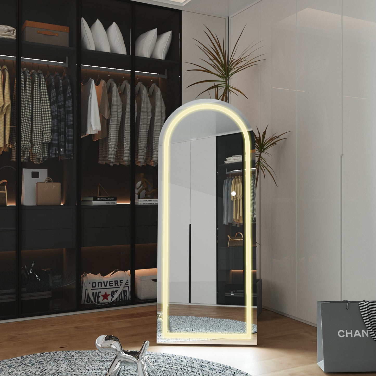 LED Işıklı Boy Aynası – Modern Tasarım, Dekoratif ve Şık Aydınlatma